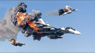 First Footage of F16 Air Combat in Ukraine First pilot shoots down Russian Su57 fighter jet [upl. by Esirahs]