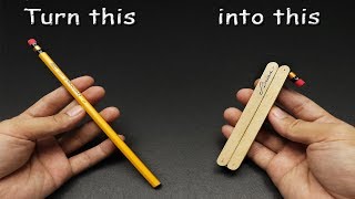 Turn an ordinary PENCIL into something COOL  DIY Tutorial [upl. by Sawyor]