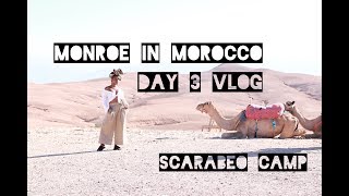 Monroe in Morocco DAY 3 VLOG SCARABEO DESERT CAMP [upl. by Chambers855]