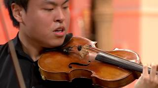 Luke Hsu plays Brahms Violin Concerto in D major Op 77  BINAURAL [upl. by Samtsirhc330]