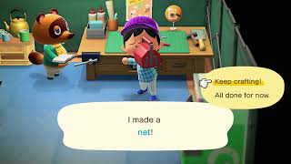 Animal Crossing New Horizons How To Make A Net [upl. by Acinor]