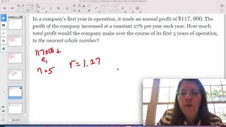 Alg 2 Unit 11 Lesson 8 Arithmetic amp Geometric Series Word Problems [upl. by Iuq616]