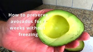 How to preserve avocados without freezing [upl. by Nyrhtak]