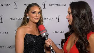 Susie Evans Interview 2024 Miss USA Finals Red Carpet at Peacock Theatre at LA Live [upl. by Syhr973]