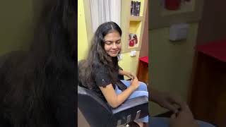 Hair cut live Hair colour live MANIS FAMILY SALON TRIVANDRUM youtube shorts [upl. by Matheny]