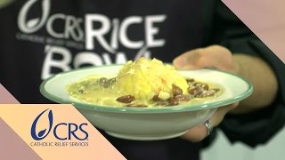 Ugali with Bean Soup from Tanzania  CRS Rice Bowls Global Kitchen [upl. by Elodea379]