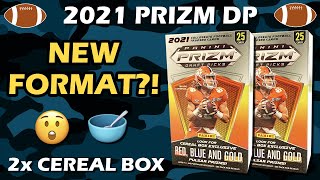 PRIZM CEREAL BOXES 2021 Panini Prizm Draft Picks Football 2x Cereal Box Review [upl. by Villiers]