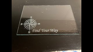 How to Laser engrave on Glass with Diode Laser [upl. by Gnuoy]