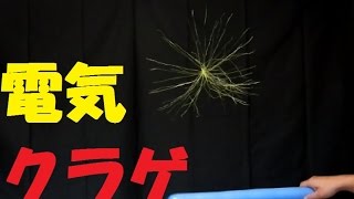 おもしろ科学実験 電気クラゲを飛ばそう 【How to ｆｌｙ jellyfish using static electricity】 [upl. by Farland]