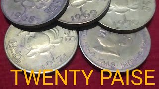 Coins sale Twenty paise coins [upl. by Acirehs605]