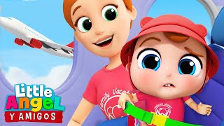 Viajar En Avión 🛫​  Canciones infantiles  Little Angel Y Sus Amigos [upl. by Kariv]