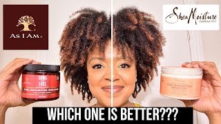 The BEST Curl Enhancing Smoothie  AS I AM vs SHEA MOISTURE Wash n Go on TYPE 4 HAIR [upl. by Siffre246]