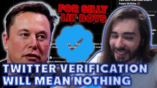 Elons Twitter Verification Changes Are Awful  MoistCr1tikal [upl. by Thorrlow]