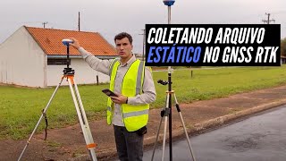 Como coletar dados Estáticos em RINEX no GNSS RTK [upl. by Ariaj683]