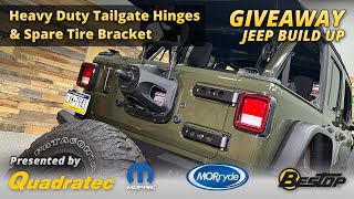 Win This Jeep Quadratec Tailgate Relocation Bracket amp MORryde Heavy Duty Tailgate Hinges [upl. by Iron]