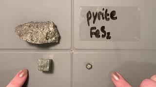 Minerals  Sulfides  Pyrite [upl. by Lladnor]