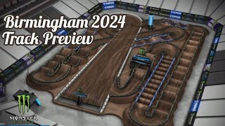 AMA Supercross 2024 Birmingham Track Preview [upl. by Lean34]