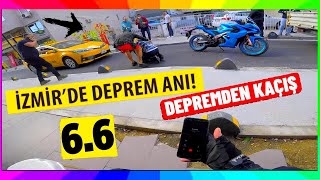 Ä°ZMÄ°R DEPREMÄ° 69 MOTORLA YOLDA SEYÄ°R HALÄ°NDE YAKALANDIM  Ä°ÅTE DEPREM SESÄ° [upl. by Evalyn]