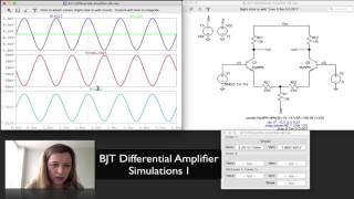 BJT Diff Amp Simulations [upl. by Aihcrop508]