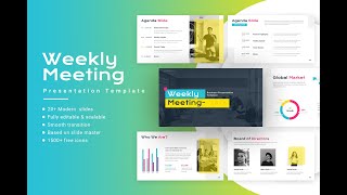 Weekly Meeting Presentation Template [upl. by Assirt855]