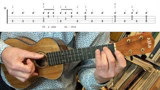 Penny Lane  The Beatles Ukulele fingerstyle tutorial with TAB [upl. by Faunia]