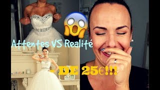 ATTENTE VS REALITE Aliexpress  Robes de mariée à  de 25€ [upl. by Tab]