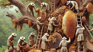 How Farmers Harvest Millions Of Tons Of Honey From Dangerous Cliffs [upl. by Nnayar]