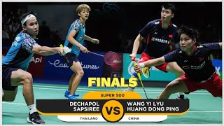 Dechapol PuavaranukrohSapsiree Taerattanachai vs WangHuang  Singapore Open Badminton [upl. by Ahsemot]