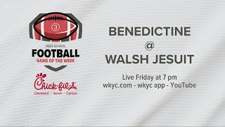 Benedictine at Walsh Jesuit is the winner of the WKYCcom Game of the Week for this Friday [upl. by Eednarb]