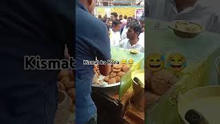 😅 kismat ko Rona streetfood indianstreetfood food foodie delhistreetfood delhifoodie food [upl. by Ahkihs855]