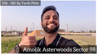 30 Acres Amolik Asterwoods Sector 98 Plots 106 180 Sq Yards Gated community with amenities [upl. by Wolsniw]