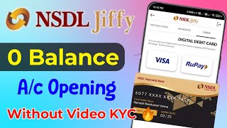 nsdl payment bank account opening online  nsdl bank account opening  nsdl jiffy payments bank [upl. by Alyt]