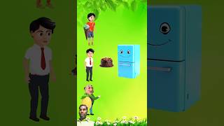 Chintu ne jaadui fridge le liya shorts tiktok cartoon [upl. by Nwahsir]