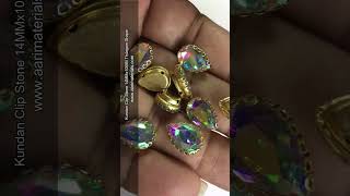 Kundan Clip Stone 🌐 httpsaarimaterialscom ☎️ 7358060346 aarimaterials [upl. by Christabella92]