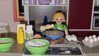 Préparation de la CHANDELEUR  vidéo playmobil en français vraie recette [upl. by Nosaes]