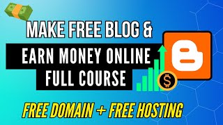 How to Make a Free Blog Website on Blogger Earn Online  Step by Step 💰💸 [upl. by Lyrpa]