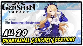 All 20 Phantasmal Conches Locations in Golden Apple Archipelago  Genshin Impact 28 [upl. by Christi]