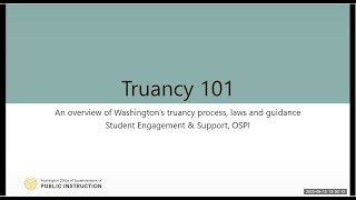 Truancy 101 Webinar [upl. by Nilknarf]