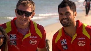 SUNS TV Hunt amp Bock at Surf Groms launch [upl. by Collis14]