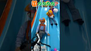 Kid Blippi and Meekah Go Down the Slide blippi shorts [upl. by Bernadene]