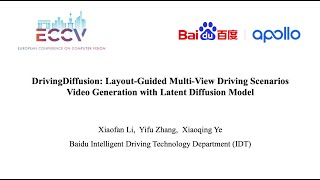 ECCV 2024 DrivingDiffusion LayoutGuided MultiView Driving Scenarios Video Generation [upl. by Sapphira]