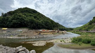 060724 Walporzheim Höhe quotBunte Kuhquot Bahnarbeiten Update Ahr Flutkatastrophe [upl. by Ahtoelc]