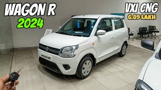 Maruti Suzuki Wagon R Vxi Cng 2024 ❤️  Wagon R Second Base Model  Detailed Review [upl. by Waddington]