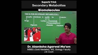 Superb Trick Secondary Metabolites  Biomolecules  aamam biologyshorts neet2023  Etoosindia [upl. by Meuser470]