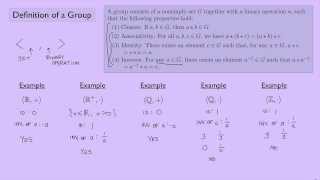 Abstract Algebra 1 Definition of a Group [upl. by Odrude348]