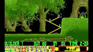 Lemmings PC  Level 22 A Beast of a level [upl. by Charisse733]