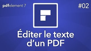 Modifier le texte dun PDF avec PDFelement 7 [upl. by Gruver]