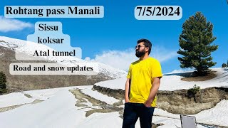 Rohtang Pass Opening Manali to Rohtang Weather Snow Road Updates manali rohtang snow [upl. by Rebah307]