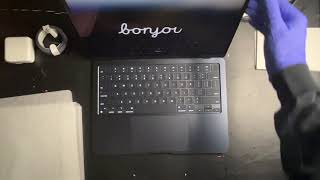 Apple 13inch Midnight Macbook Air M3 Unboxing [upl. by Nareik363]