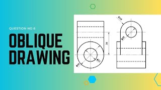 Oblique Drawing  Tutorial  Question no 6🤯 ioe PU kU drawingtutorial ctevt [upl. by Eux292]